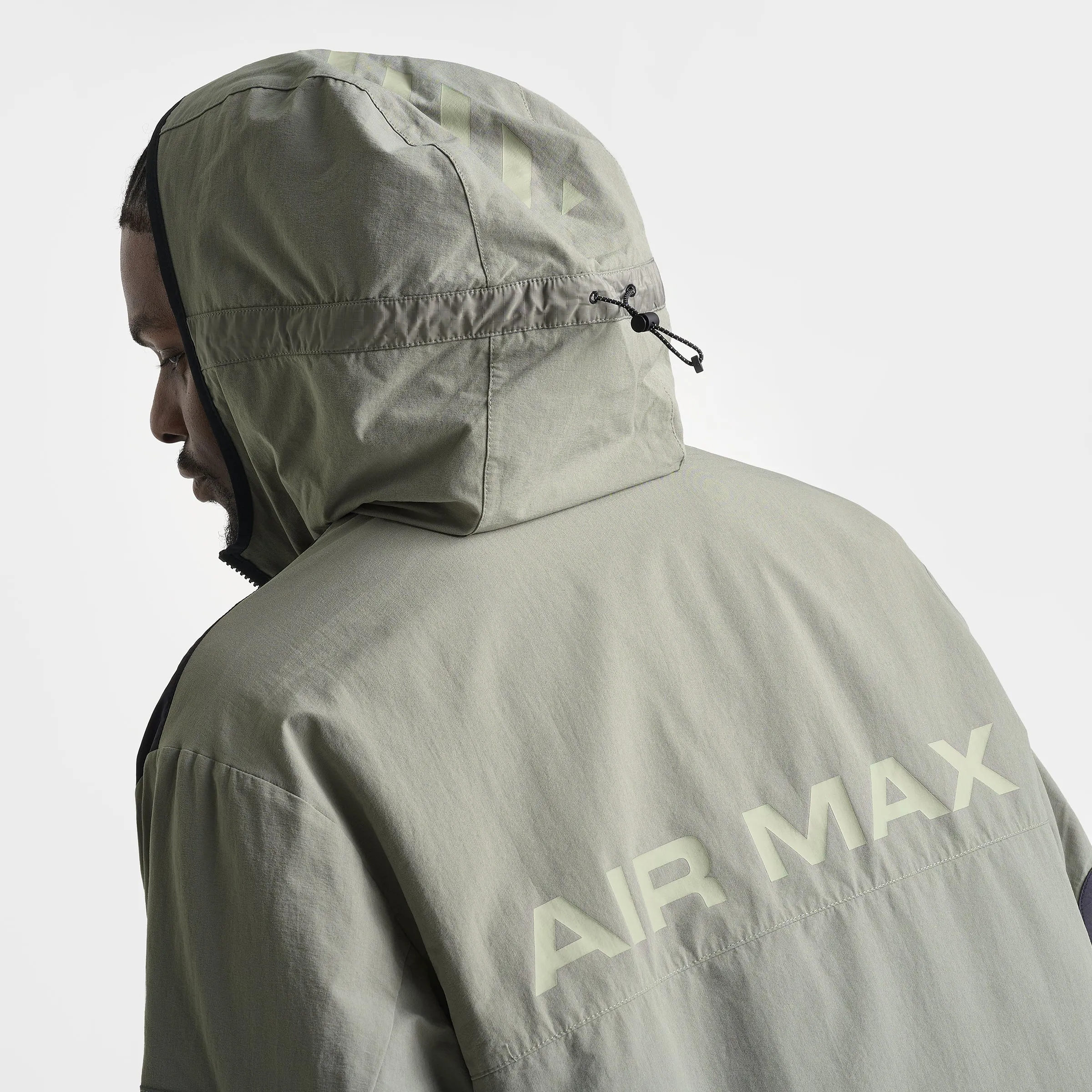 Mens Nike Nike Sportswear Air Max Woven Jacket Dark Stucco / Jade Horizon - Black