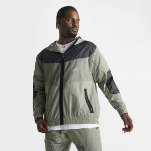 Mens Nike Nike Sportswear Air Max Woven Jacket Dark Stucco / Jade Horizon - Black
