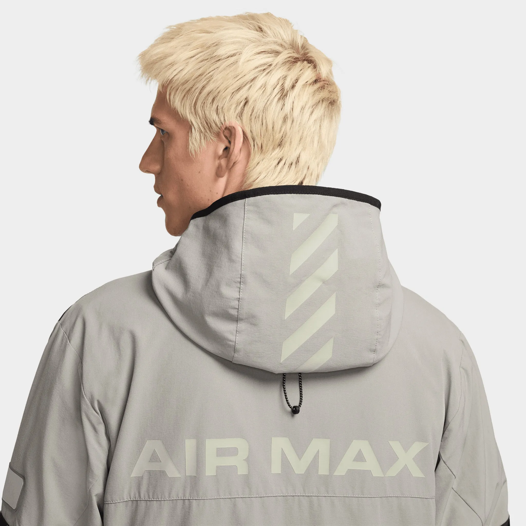 Mens Nike Nike Sportswear Air Max Woven Jacket Dark Stucco / Jade Horizon - Black
