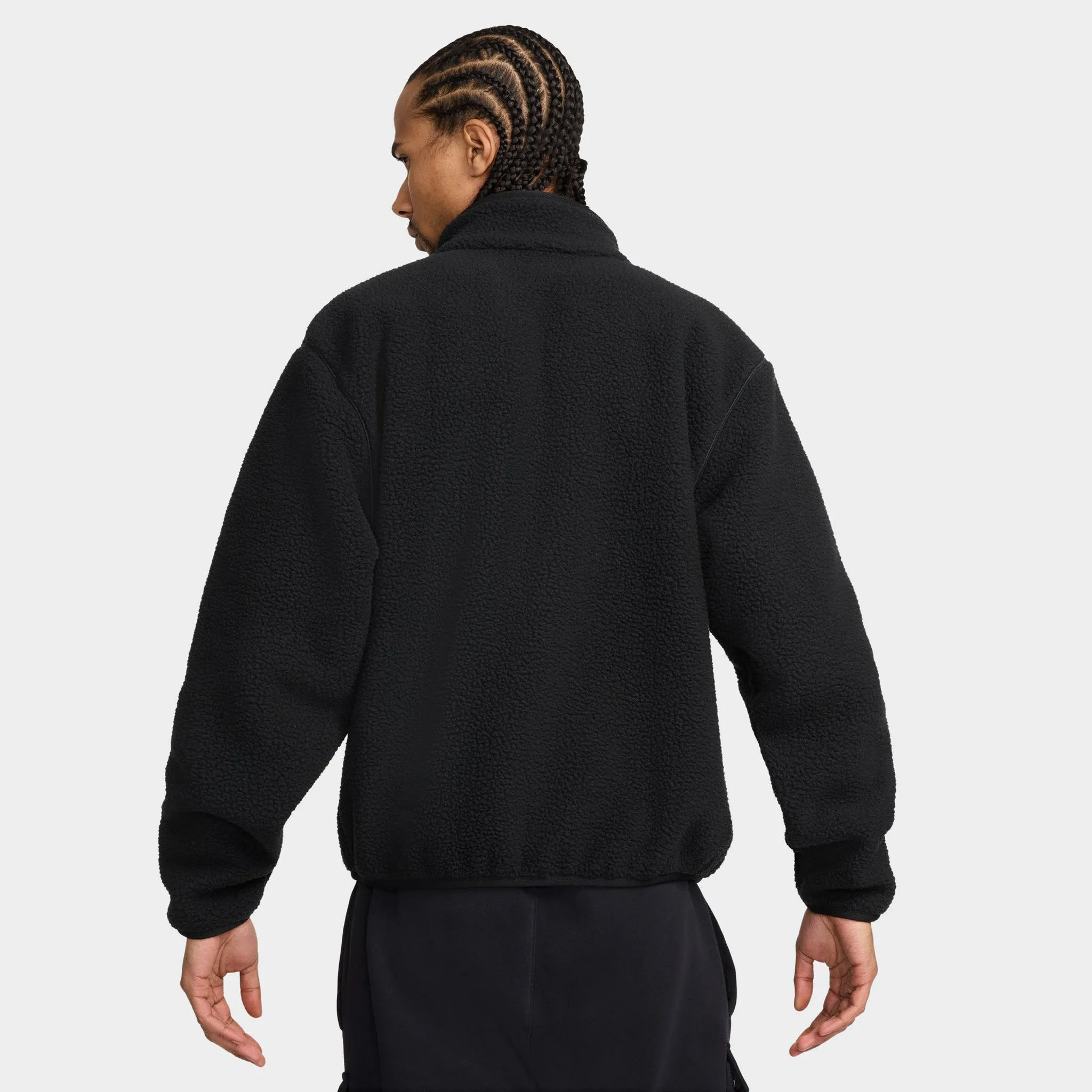 Mens Nike Nike Sportswear Club Fleece Jacket Black / White