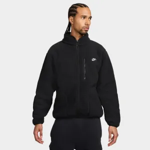 Mens Nike Nike Sportswear Club Fleece Jacket Black / White