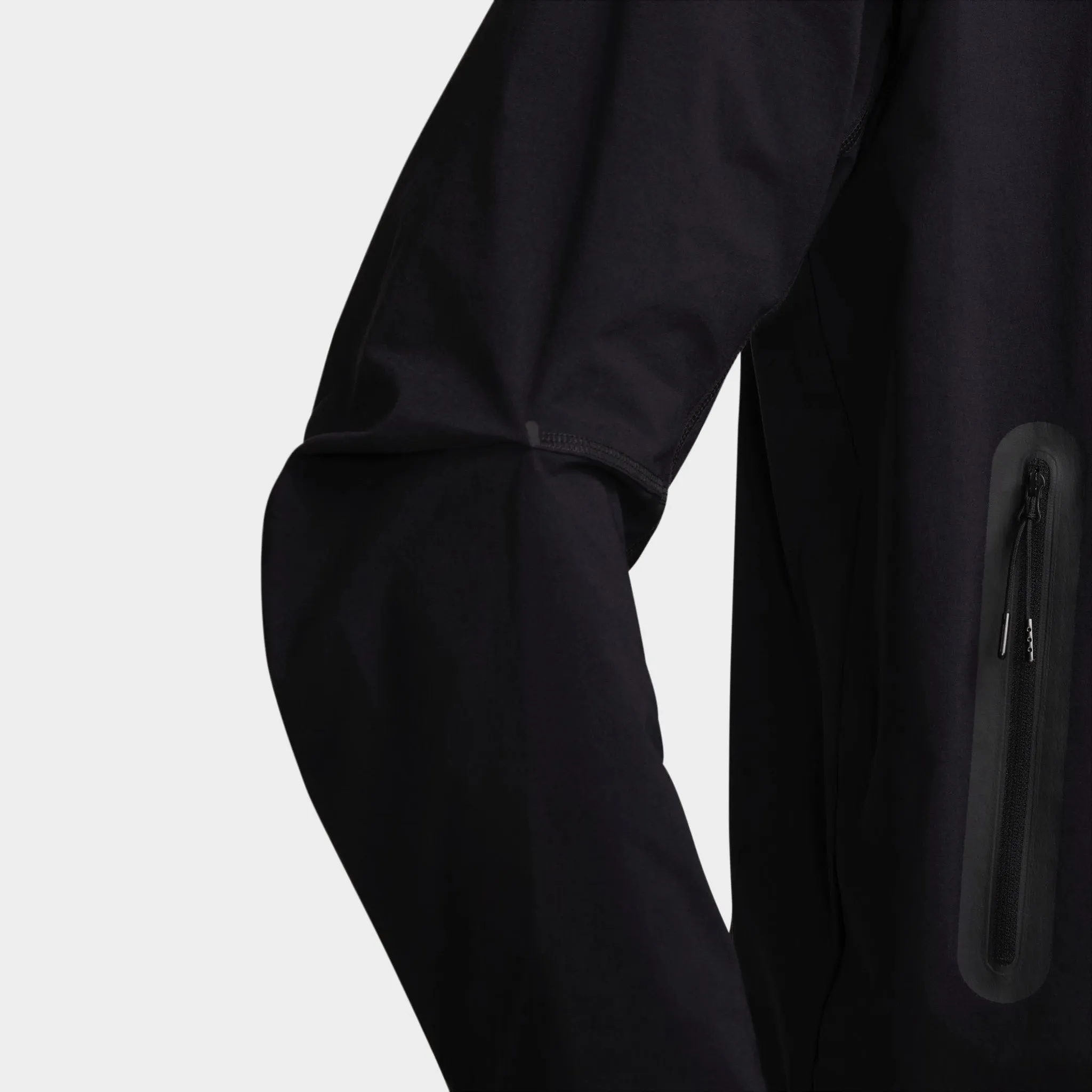 Mens Nike Nike Tech Woven Full Zip Windrunner Jacket Black / Black - Black