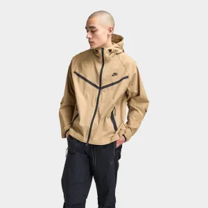 Mens Nike Nike Tech Woven Full Zip Windrunner Jacket Parachute Beige / Parachute Beige - Black