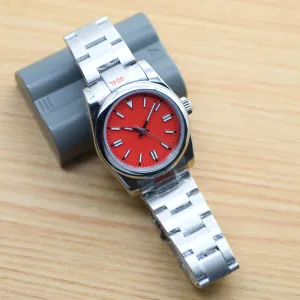 Men's Stainless Steel Luminous 5ATM Waterproof Automatic Mechanical Watch 