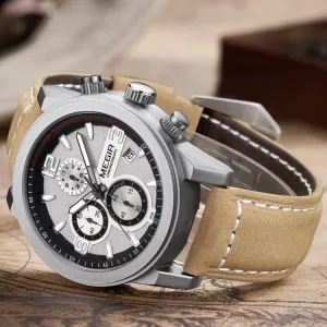 Men's Watch Men's Watch Three Eyes Luminous Waterproof Sports Watch 