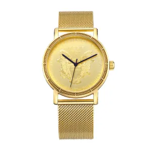 Men's Watch Ultra-thin Fashion Stainless Steel Mesh Strap Quartz Watch 