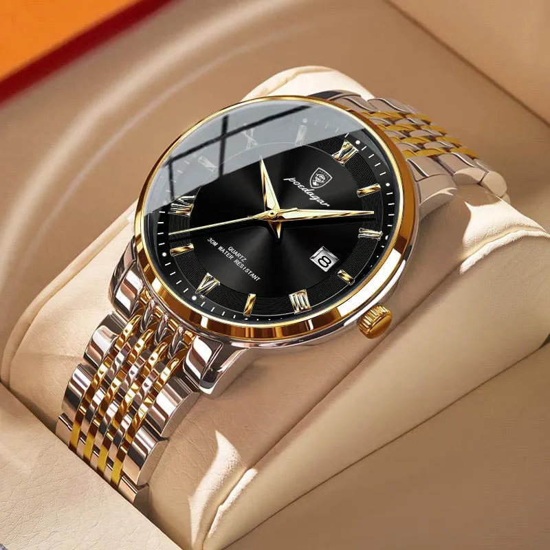 Men's Watch Waterproof Luminous Calendar Quartz Watch 