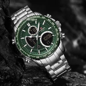 Men's Waterproof Dual Display Multifunction Sports Watch 