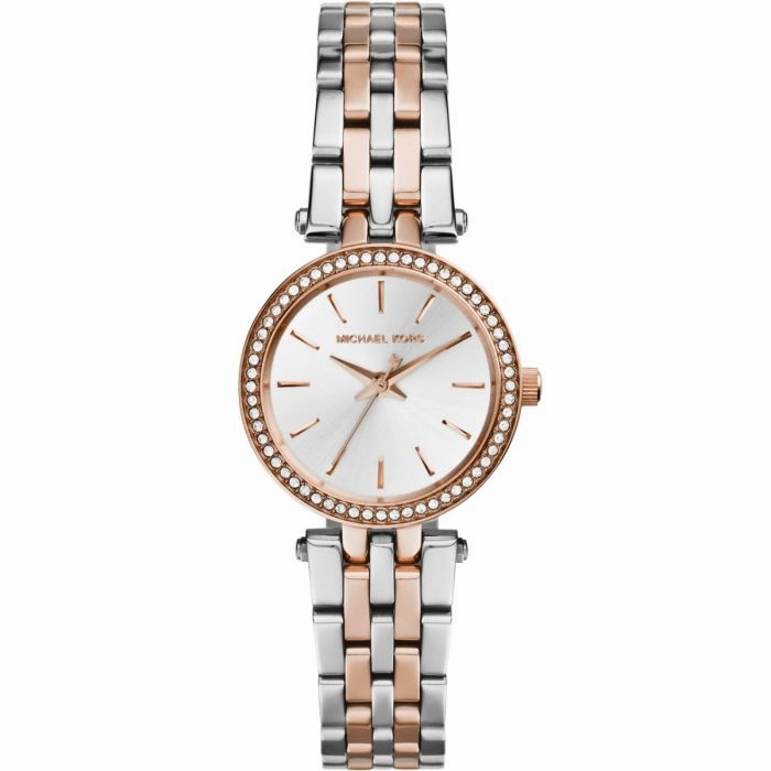 Michael Kors Darci MK3298 Rose and Silver Stainless Steel Womens Watch 