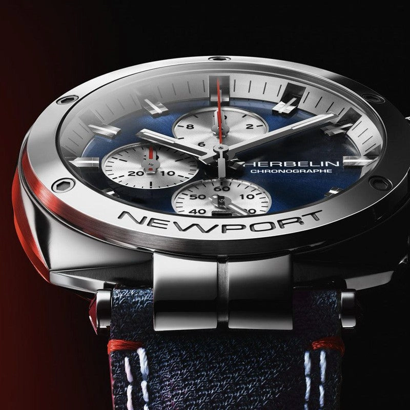 Michel Herbelin Newport Heritage Chronograph Watch - 35664AP25