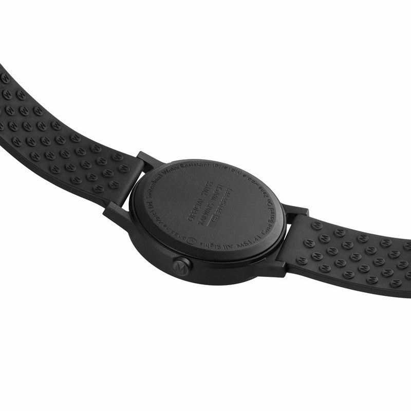 Mondaine Essence Black Rubber Strap 41mm