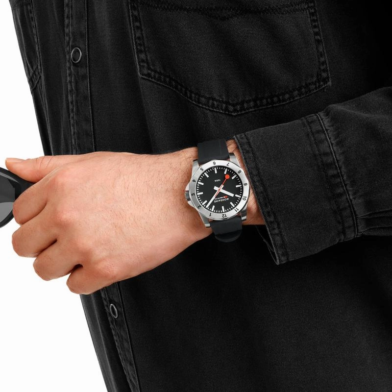 Mondaine Numeri Black 42mm Watch