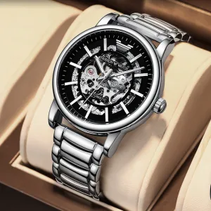 Multi-function Watch Full Automatic Hollow Mechanical Watch Perspective Waterproof 