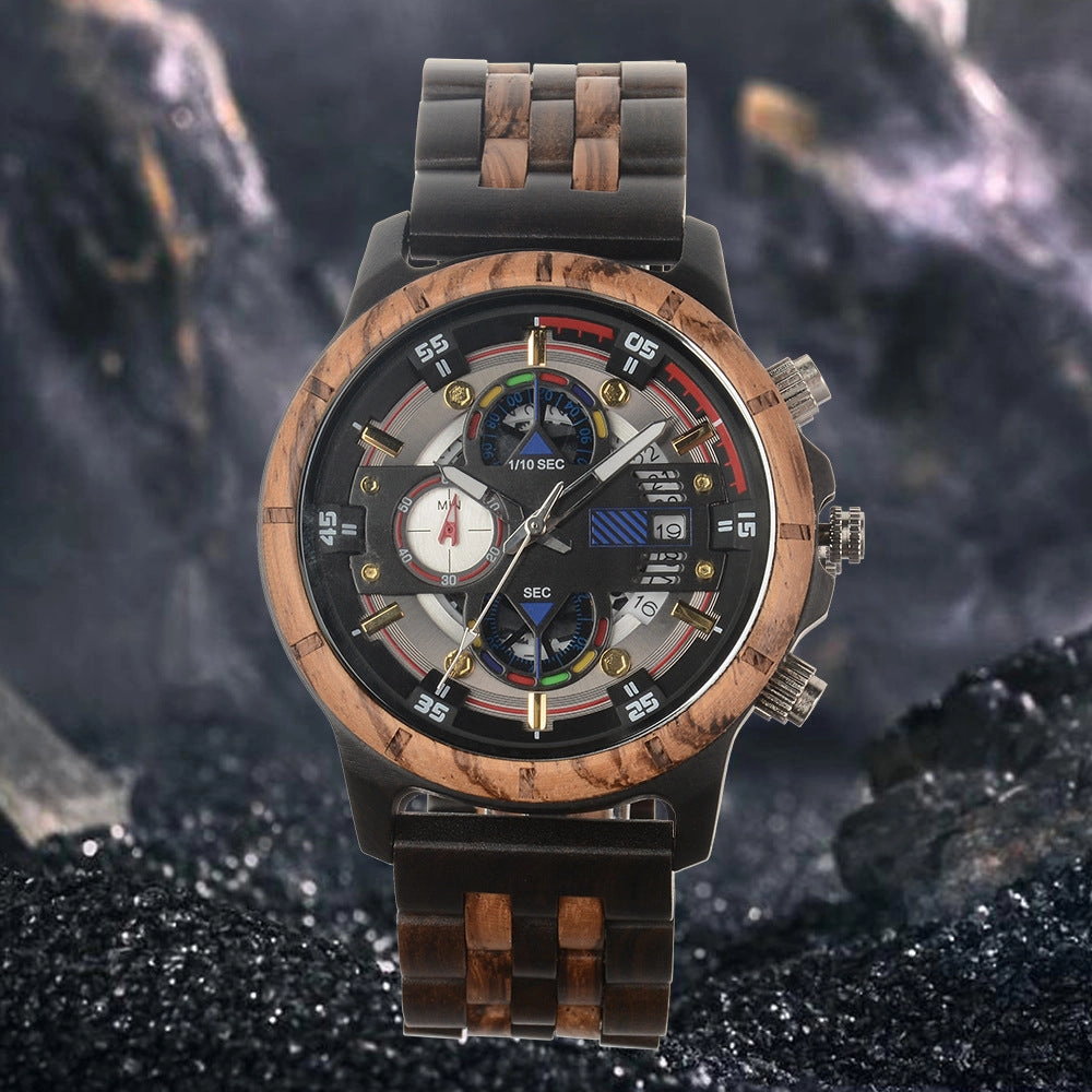 Multi-function Quartz Watch Men 