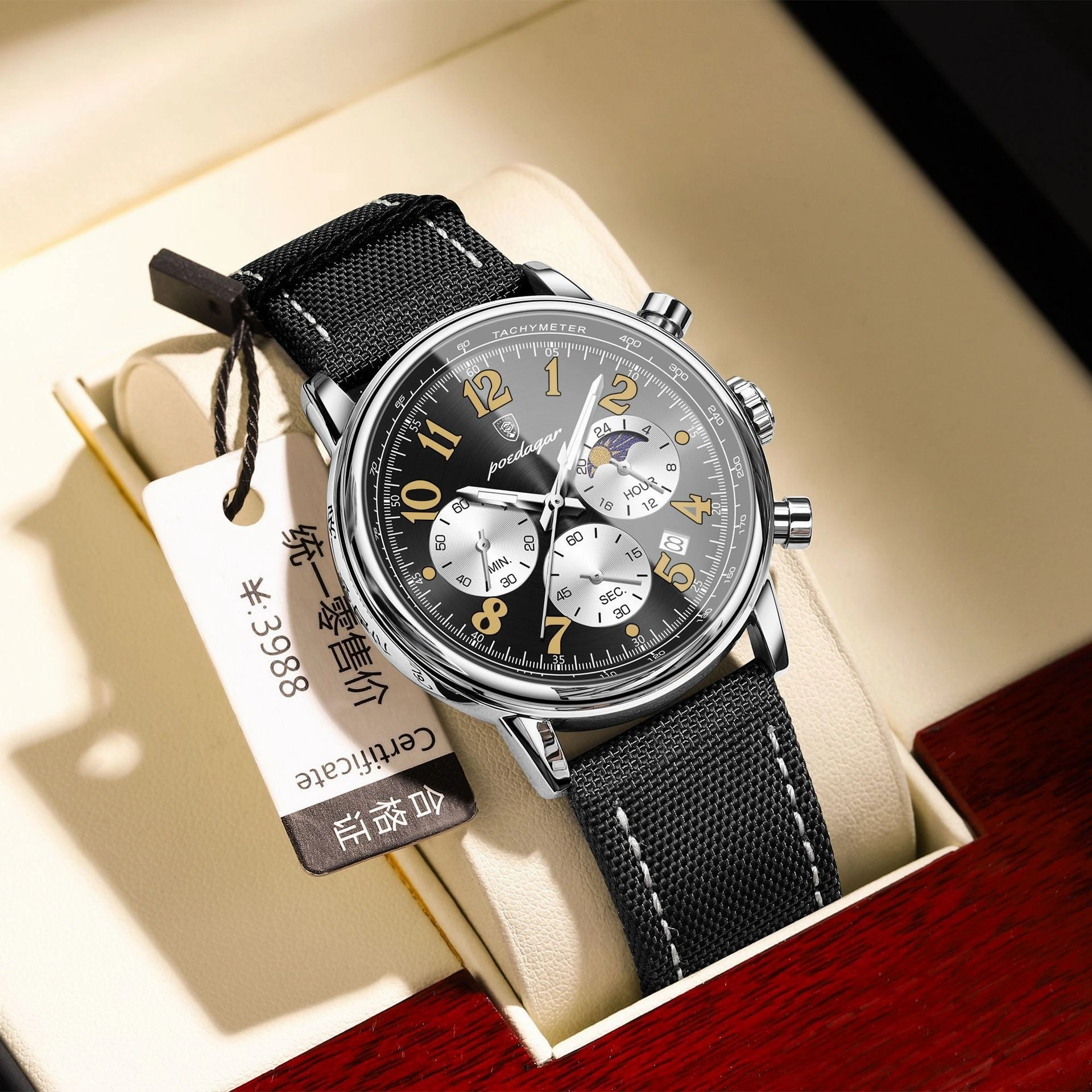 Multi-functional Waterproof Fashion Quartz Watch