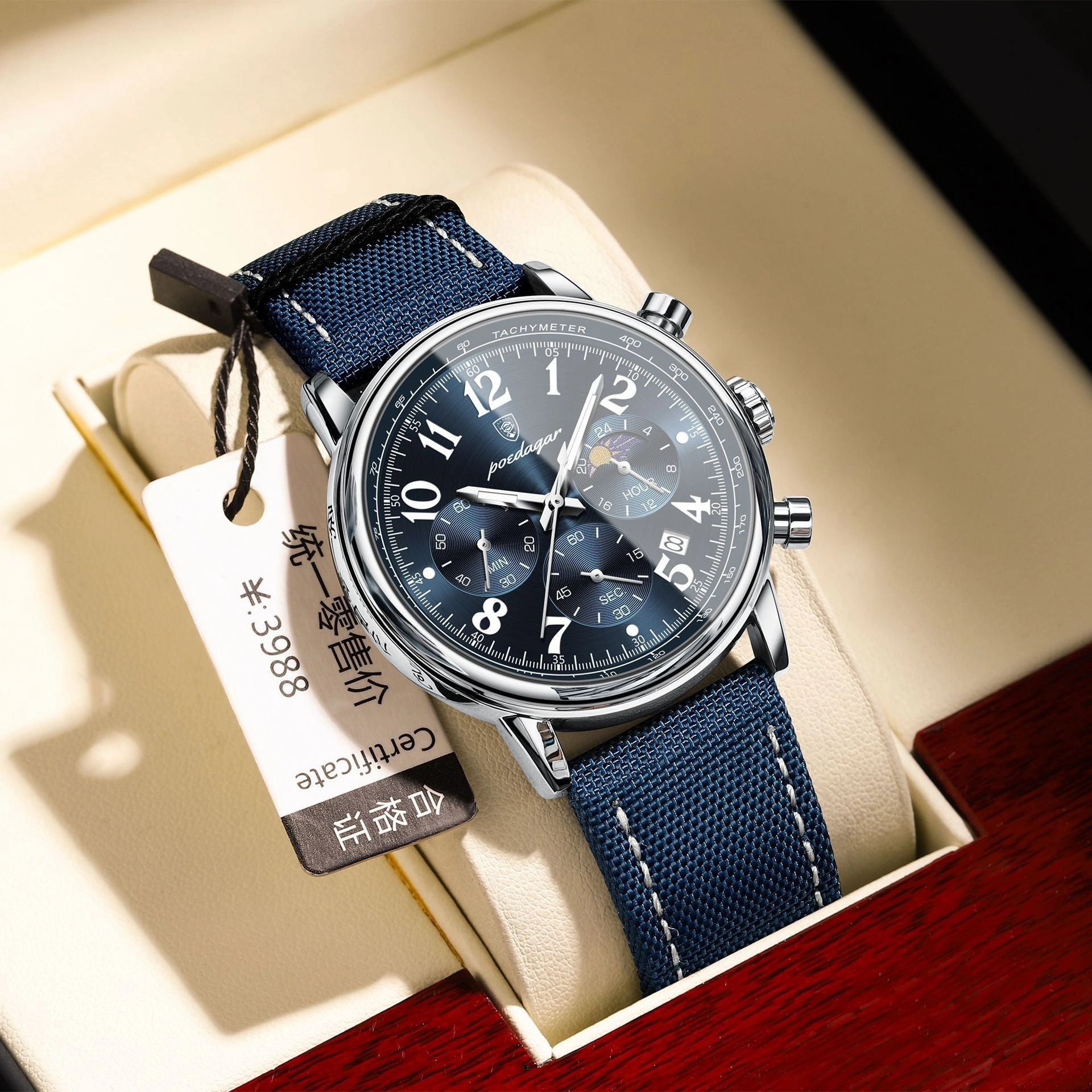 Multi-functional Waterproof Fashion Quartz Watch 