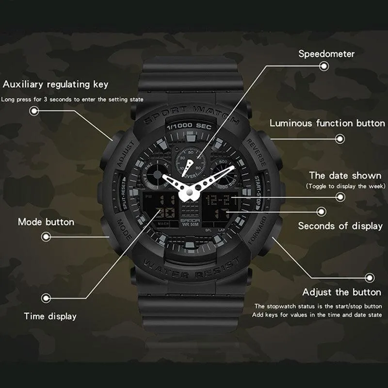 Multifunctional Fashion Cool Trend Men's Quartz Watch