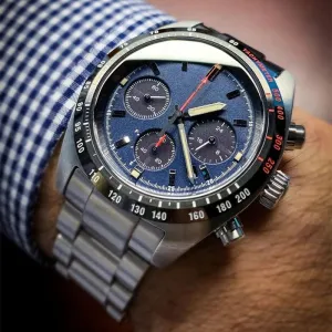 Multifunctional Six-pin Men's Steel Strap Watch 