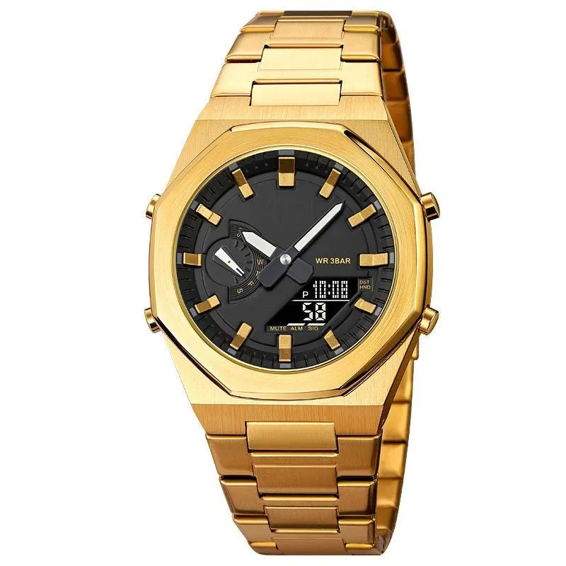 Multifunctional Sports Electronic Male Student Five Sets Of Alarm Clock Business Waterproof Watch
