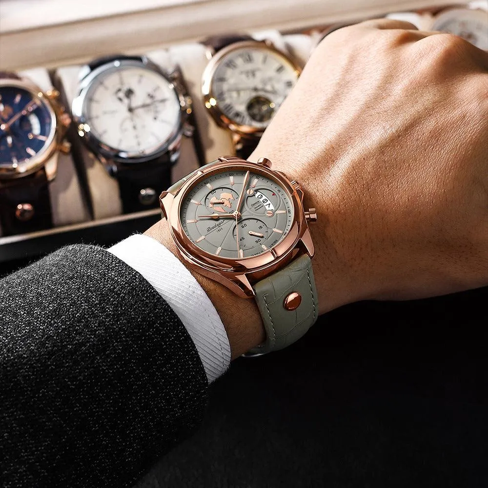 Multifunctional Waterproof Men's Sports Quartz Watch 