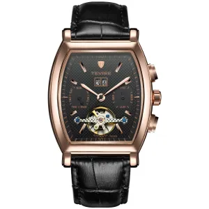 Multifunctional Wine Barrel Waterproof Automatic Men's Watch 