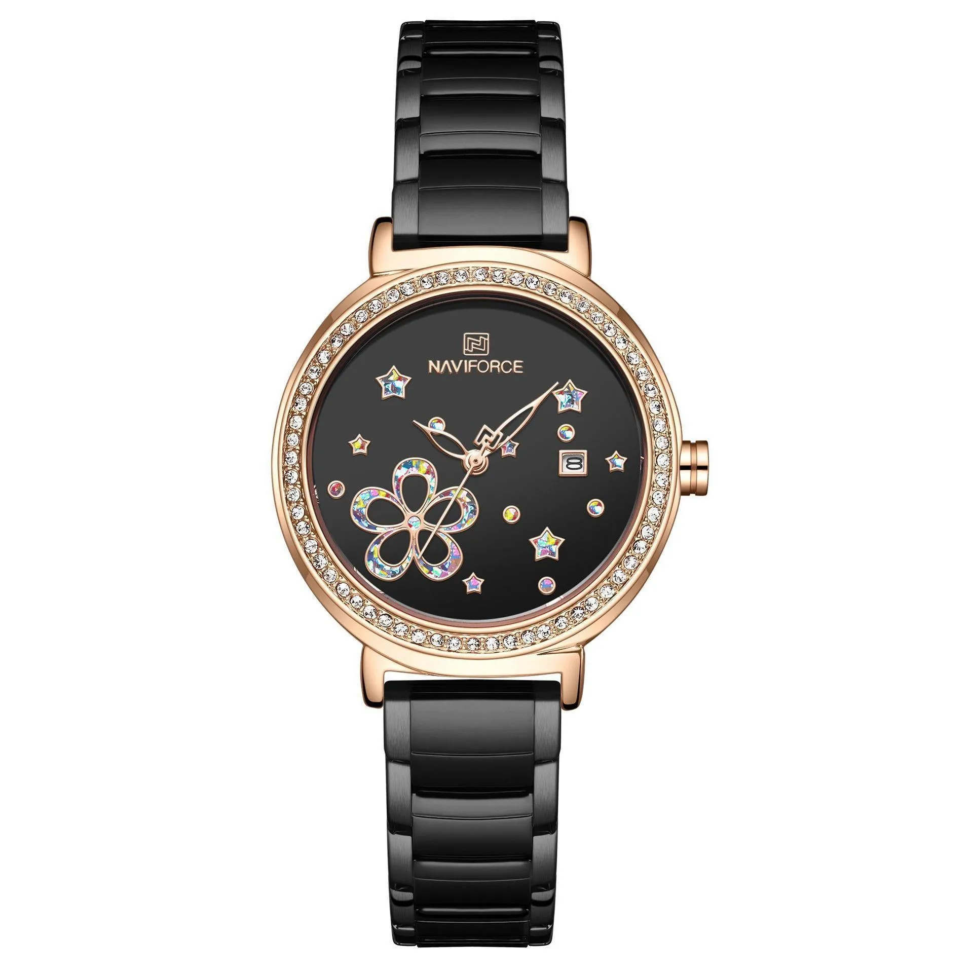 NAVIFORCE Lingxiang new ladies watch 5016 female student watch water quartz watch steel band watch 