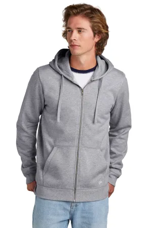 New Era Mens Comeback Fleece Full Zip Hooded Sweatshirt Hoodie w/ Pockets - Heather Grey  Buy original Clothing New-Era