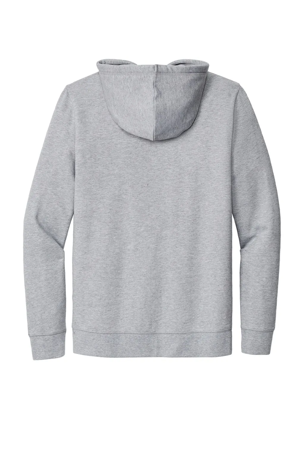 New Era Mens Comeback Fleece Full Zip Hooded Sweatshirt Hoodie w/ Pockets - Heather Grey