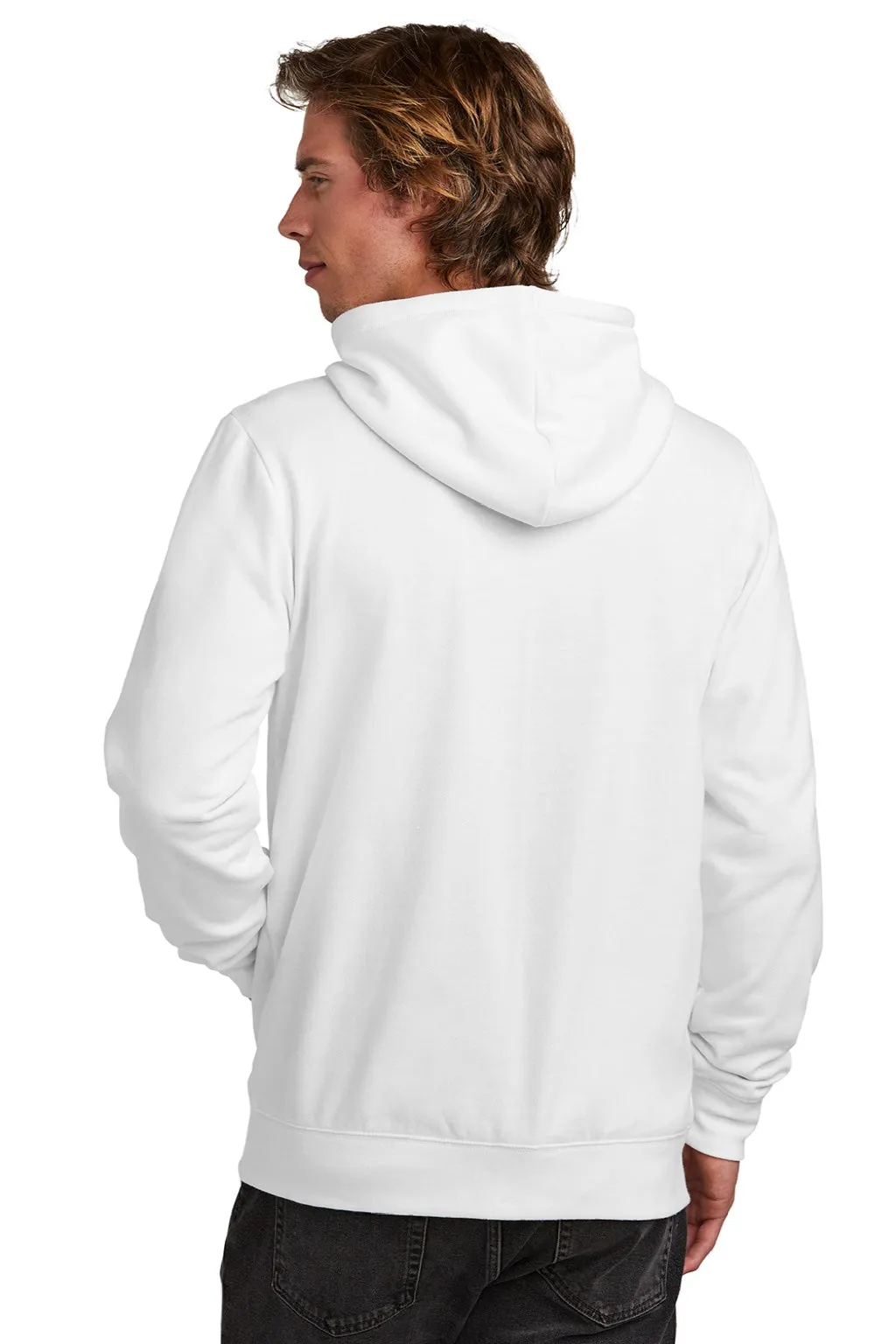 New Era Mens Comeback Fleece Full Zip Hooded Sweatshirt Hoodie w/ Pockets - White  Buy original Clothing New-Era