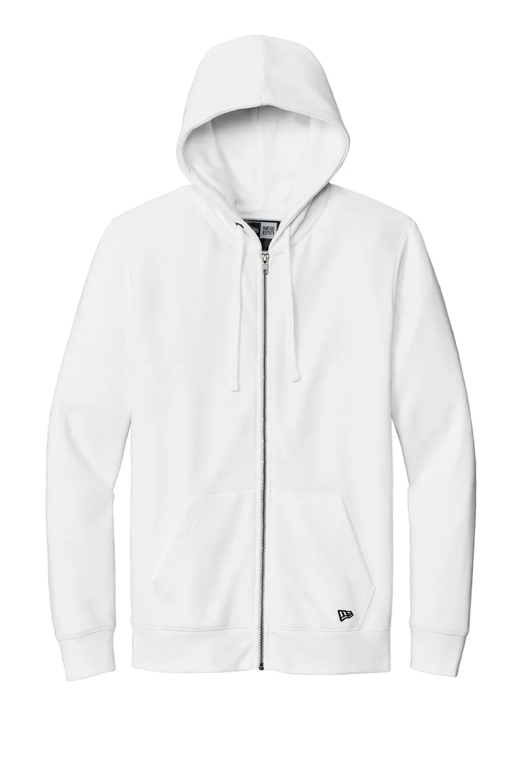 New Era Mens Comeback Fleece Full Zip Hooded Sweatshirt Hoodie w/ Pockets - White  Buy original Clothing New-Era