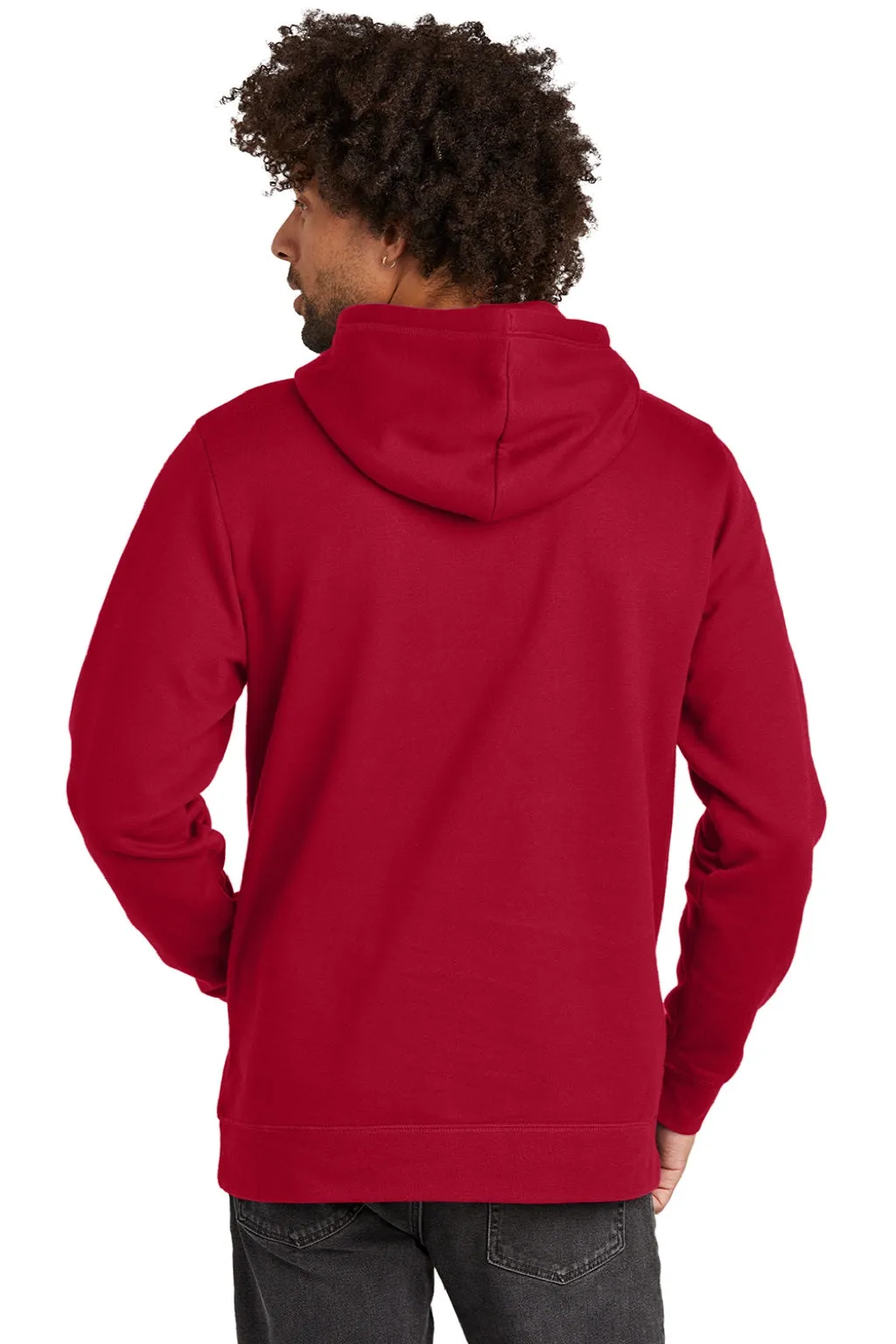 New Era Mens Comeback Fleece Hooded Sweatshirt Hoodie w/ Pouch Pocket - Crimson Red  Buy original Clothing New-Era