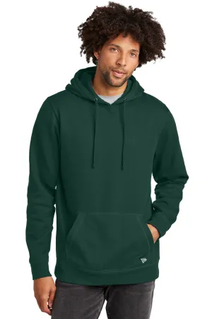 New Era Mens Comeback Fleece Hooded Sweatshirt Hoodie w/ Pouch Pocket - Dark Green  Buy original Clothing New-Era