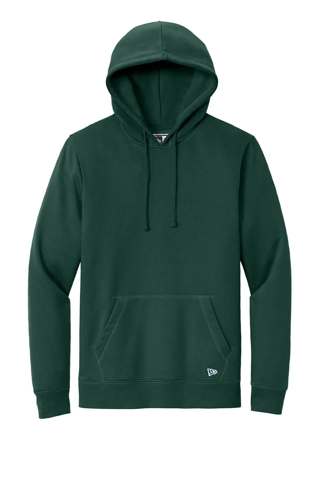 New Era Mens Comeback Fleece Hooded Sweatshirt Hoodie w/ Pouch Pocket - Dark Green  Buy original Clothing New-Era