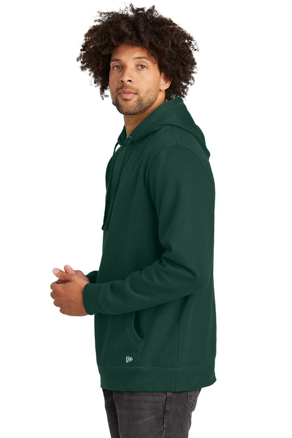 New Era Mens Comeback Fleece Hooded Sweatshirt Hoodie w/ Pouch Pocket - Dark Green  Buy original Clothing New-Era