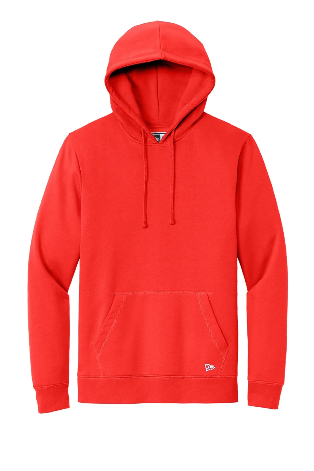 New Era Mens Comeback Fleece Hooded Sweatshirt Hoodie w/ Pouch Pocket - Deep Orange