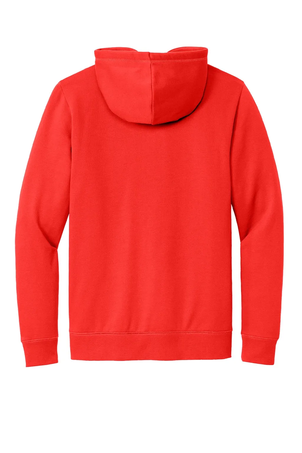 New Era Mens Comeback Fleece Hooded Sweatshirt Hoodie w/ Pouch Pocket - Deep Orange
