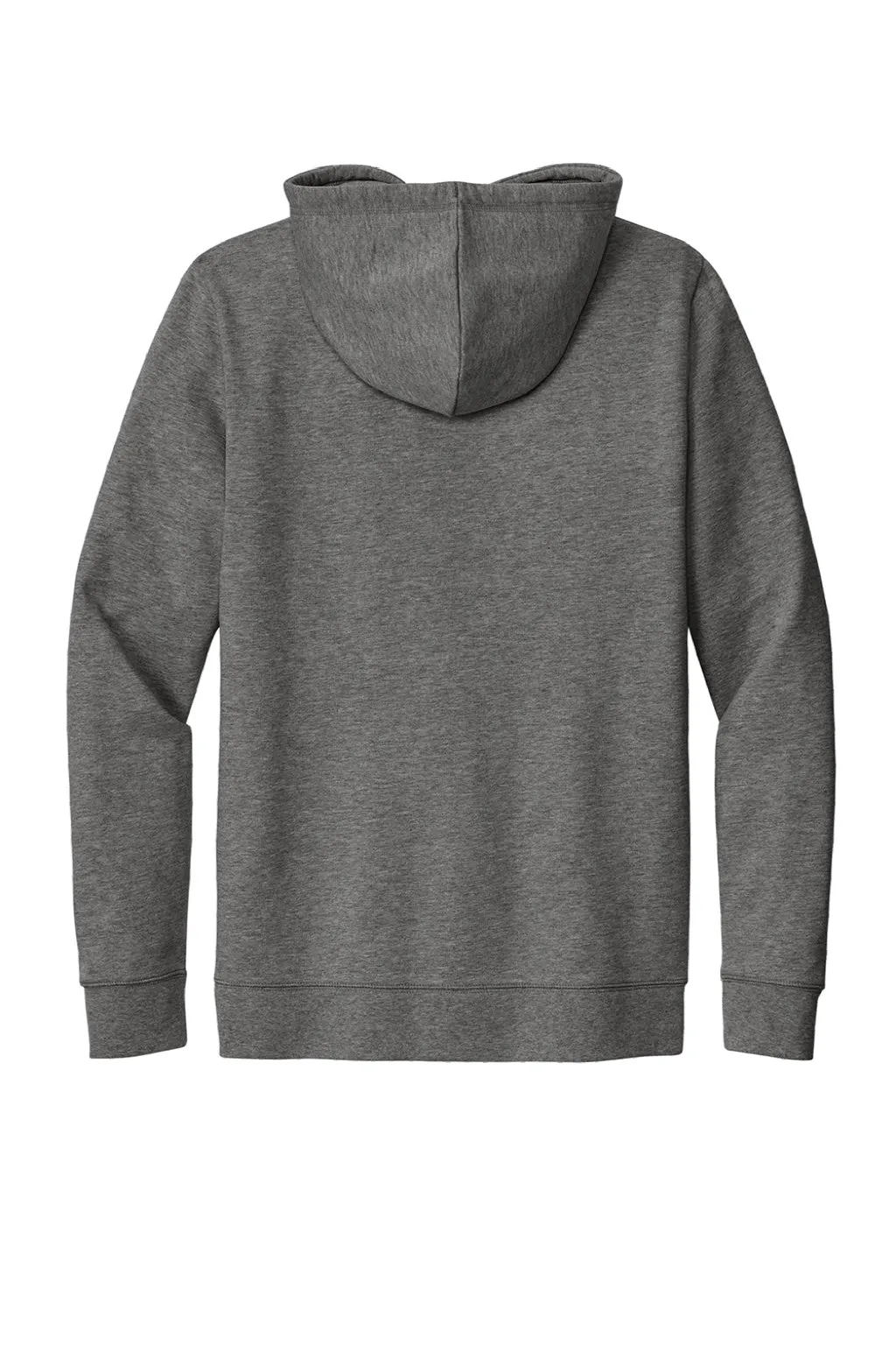 New Era Mens Comeback Fleece Hooded Sweatshirt Hoodie w/ Pouch Pocket - Heather Dark Grey