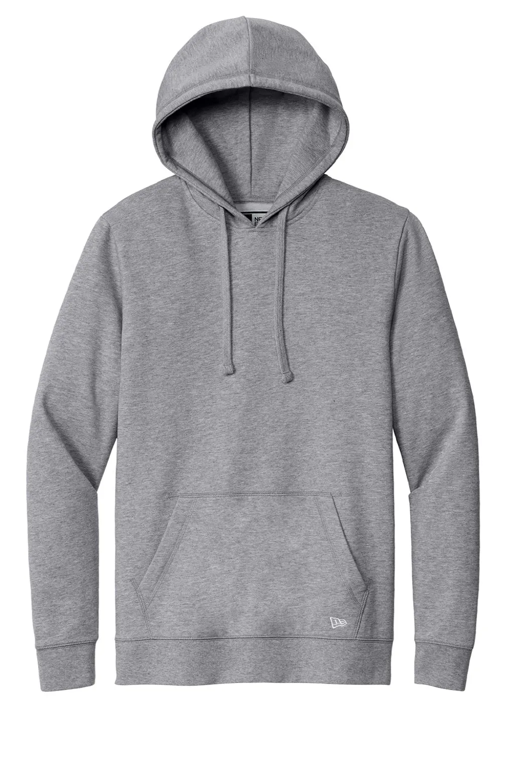 New Era Mens Comeback Fleece Hooded Sweatshirt Hoodie w/ Pouch Pocket - Heather Grey  Buy original Clothing New-Era