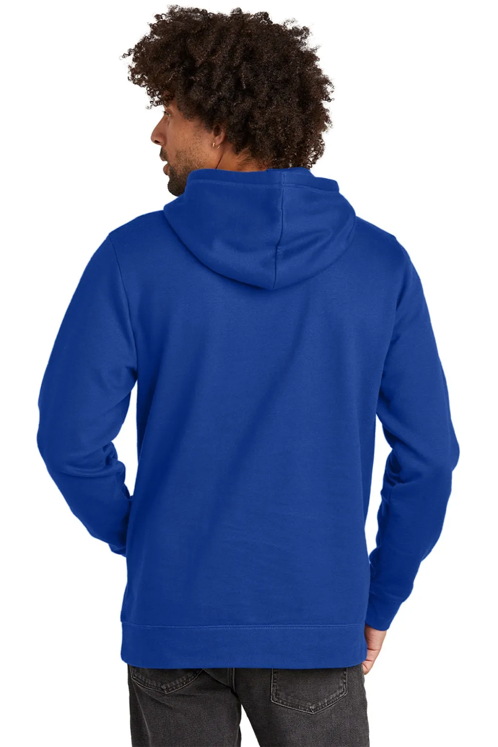 New Era Mens Comeback Fleece Hooded Sweatshirt Hoodie w/ Pouch Pocket - Royal Blue