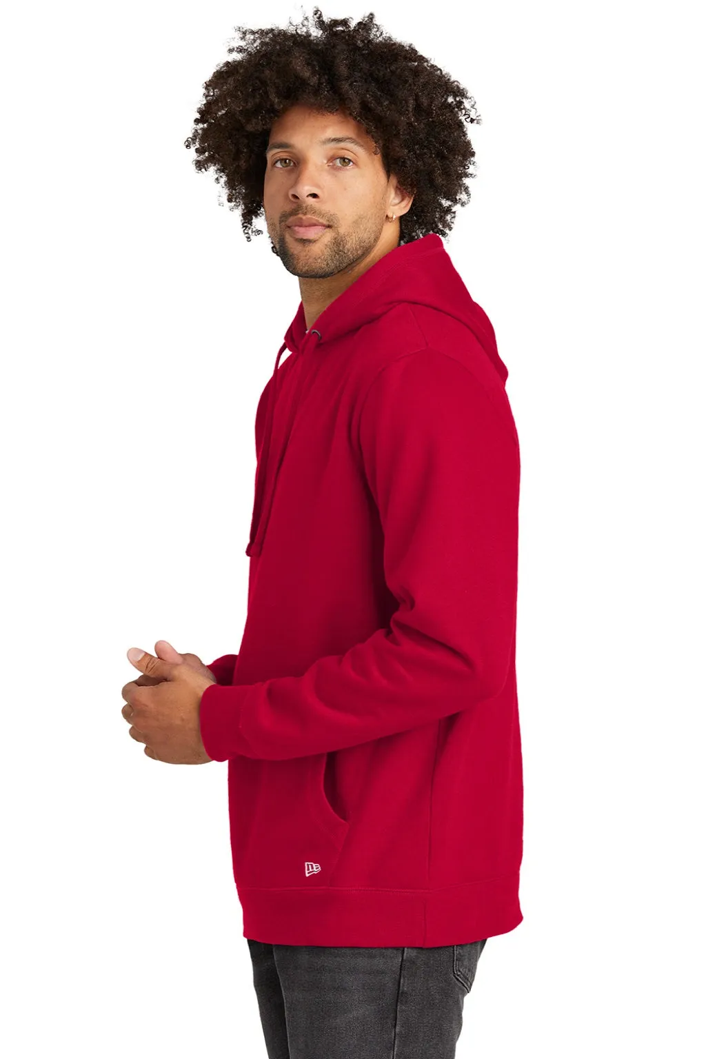 New Era Mens Comeback Fleece Hooded Sweatshirt Hoodie w/ Pouch Pocket - Scarlet Red  Buy original Clothing New-Era