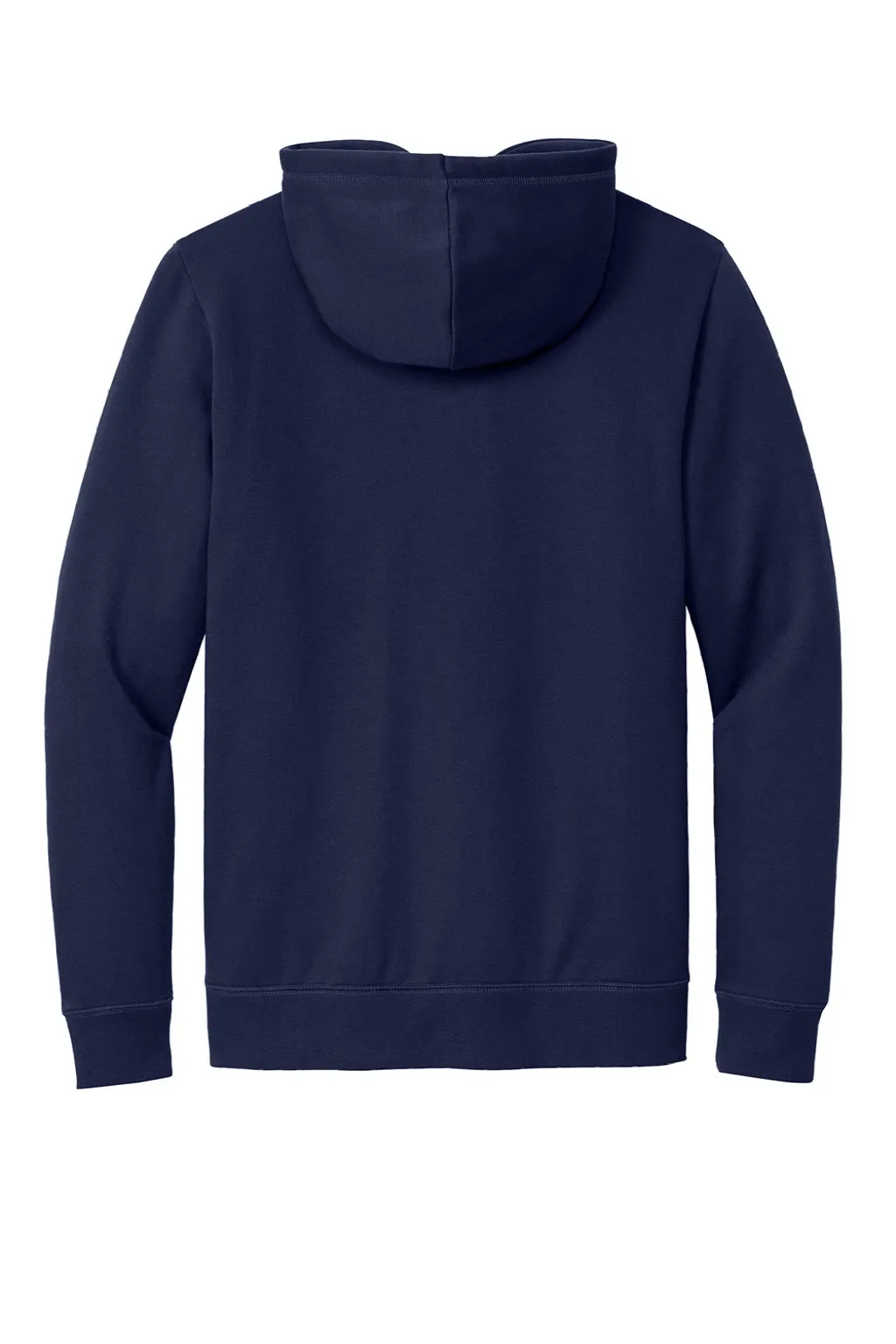 New Era Mens Comeback Fleece Hooded Sweatshirt Hoodie w/ Pouch Pocket - True Navy Blue
