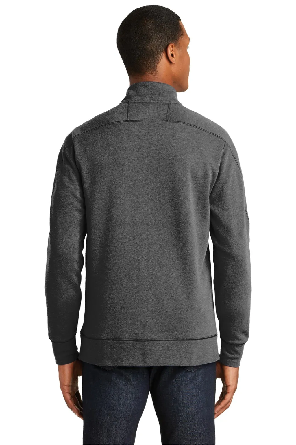 New Era Mens Fleece 1/4 Zip Sweatshirt - Heather Black  Buy original Clothing New-Era