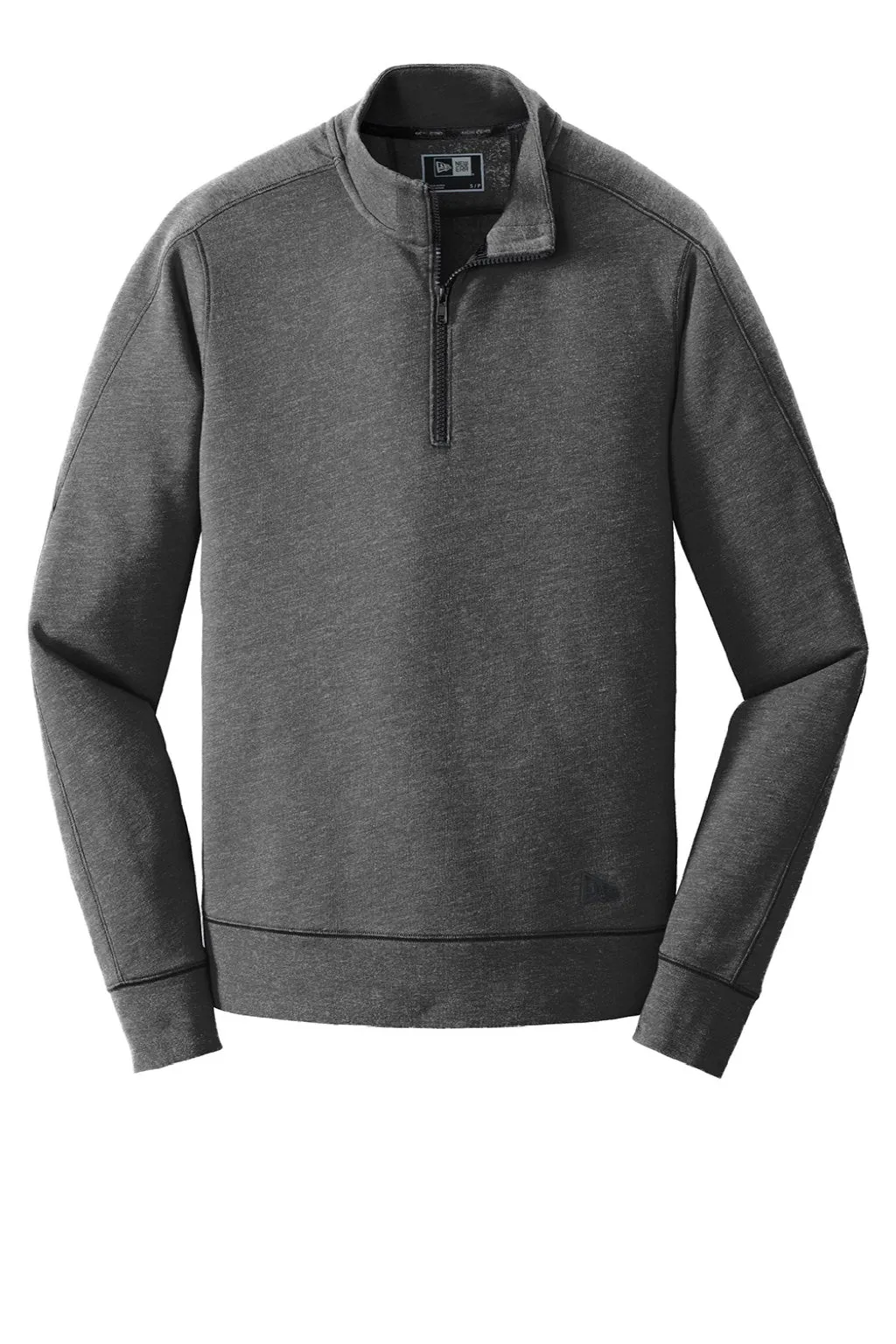 New Era Mens Fleece 1/4 Zip Sweatshirt - Heather Black  Buy original Clothing New-Era