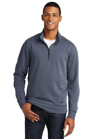 New Era Mens Fleece 1/4 Zip Sweatshirt - Heather Navy Blue  Buy original Clothing New-Era
