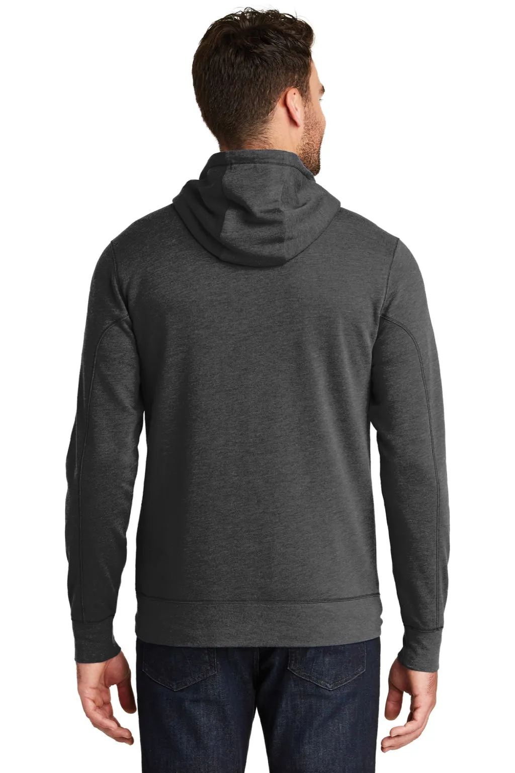 New Era Mens Fleece Full Zip Hooded Sweatshirt Hoodie w/ Pockets - Heather Black  Buy original Clothing New-Era