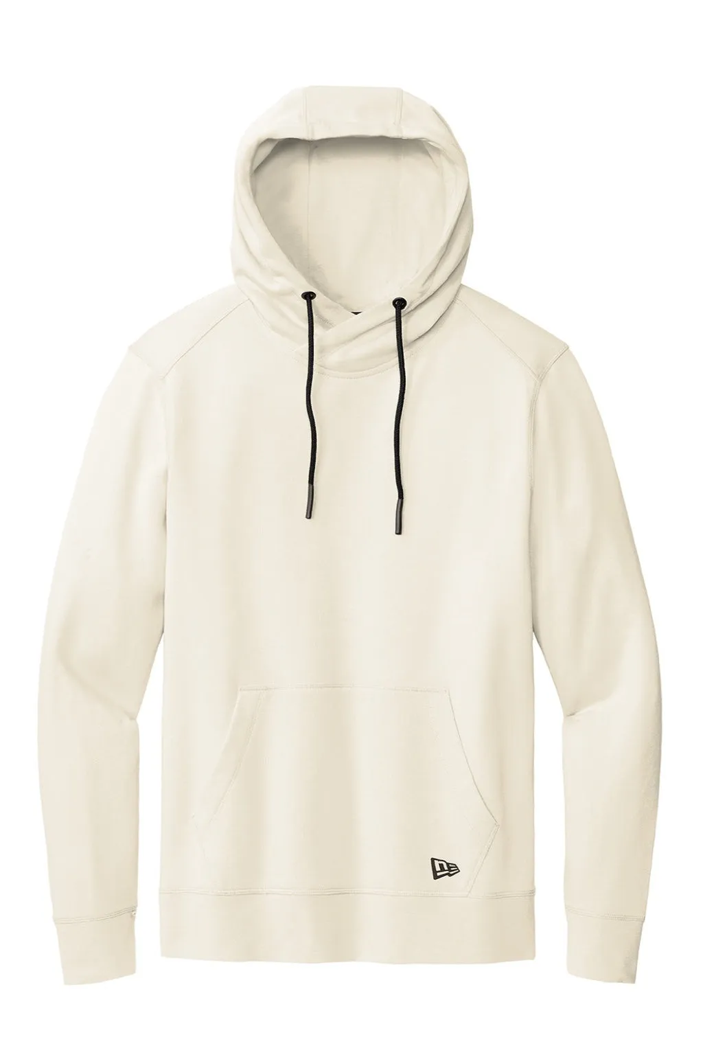 New Era Mens Fleece Hooded Sweatshirt Hoodie w/ Pouch Pocket - Soft Beige