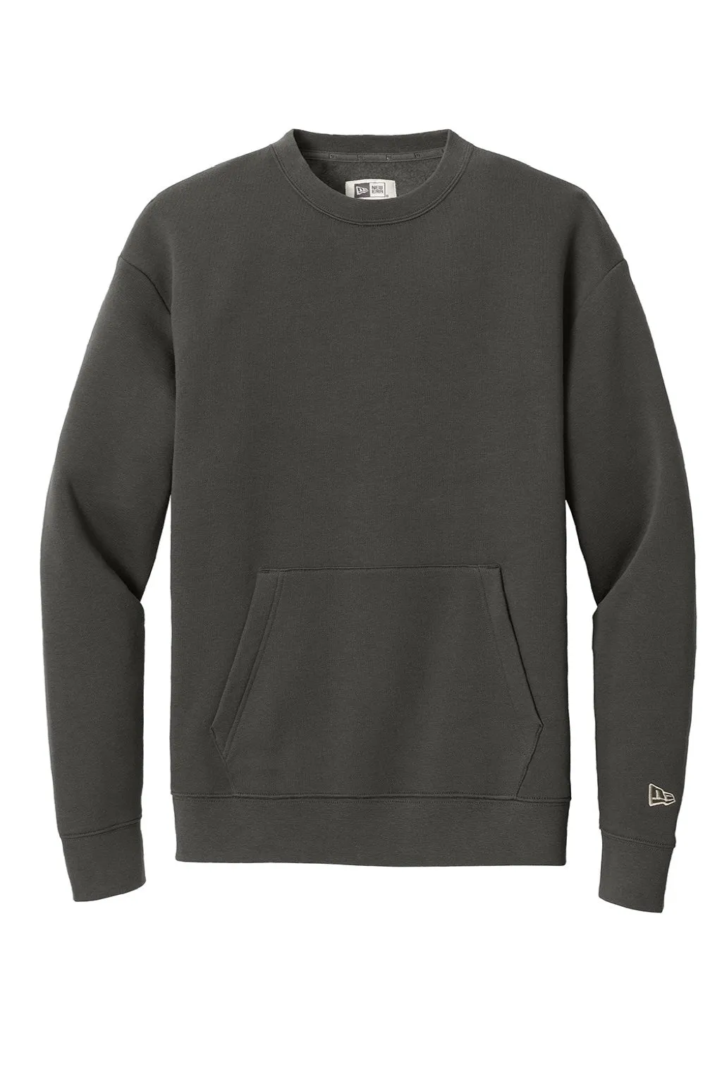 New Era Mens Heritage Fleece Crewneck Sweatshirt w/ Pocket - Graphite Grey  Buy original Clothing New-Era