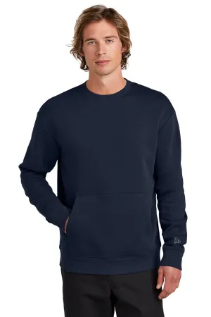 New Era Mens Heritage Fleece Crewneck Sweatshirt w/ Pocket - True Navy Blue  Buy original Clothing New-Era