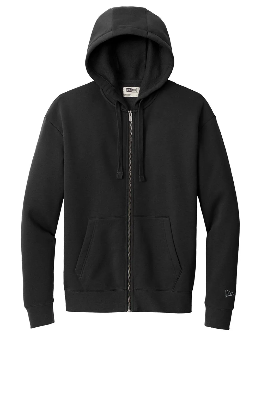 New Era Mens Heritage Fleece Full Zip Hooded Sweatshirt Hoodie w/ Pockets - Black  Buy original Clothing New-Era