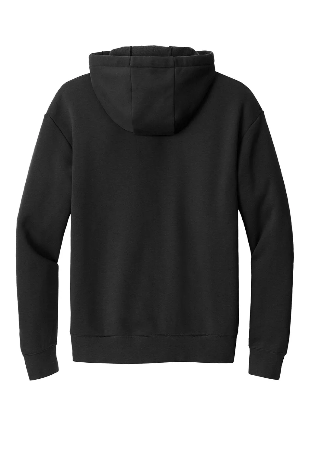 New Era Mens Heritage Fleece Full Zip Hooded Sweatshirt Hoodie w/ Pockets - Black